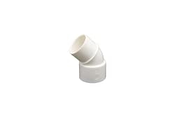 25mm 45deg White PVC Street Elbow