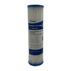 2.5"x10" Pleated Sediment Cartridge 20 Micron