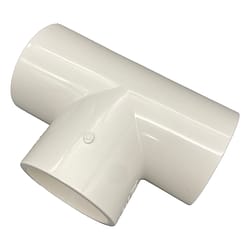 50mm White PVC Tee