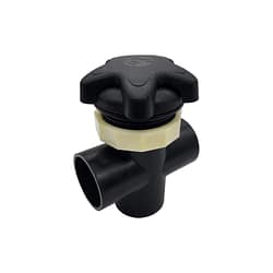 Jazzi Spas 50mm 3 Way Diverter - Black