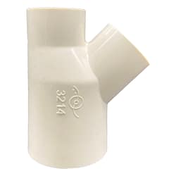 Reducing Tee - 40mm x 25mm x 25mm - 45o