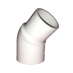 40mm 45deg White PVC Street Elbow