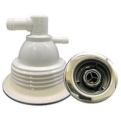 Edgetec Axiom 120 Tri-Spin Spa Jet Graphite/Stainless Steel