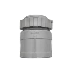 Conduit Adaptor With Lockring-Plain To Threaded 32mm