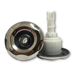 CMP 300 Series 3" Typhoon Jet Internal - 5 Scallop Directional Stainless Steel/Graphite Gray