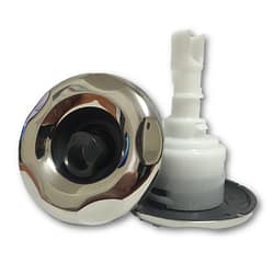 CMP 300 Series 3" Typhoon Jet Internal - 5 Scallop Rotational Stainless Steel/Graphite Gray