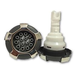 CMP 400 Series 3.6" Typhoon Jet Internal - Crown Face Massage Stainless Steel/Graphite Gray/Silver